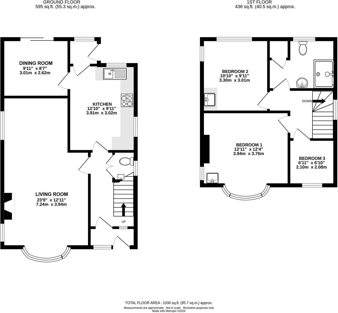 Chrysland, Charmouth Road, Lyme Regis floorplan