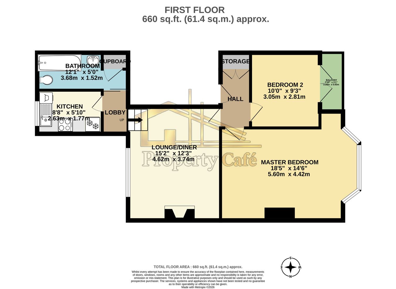 Flat 4, 29, Park Road, Bexhill-on-Sea floorplan