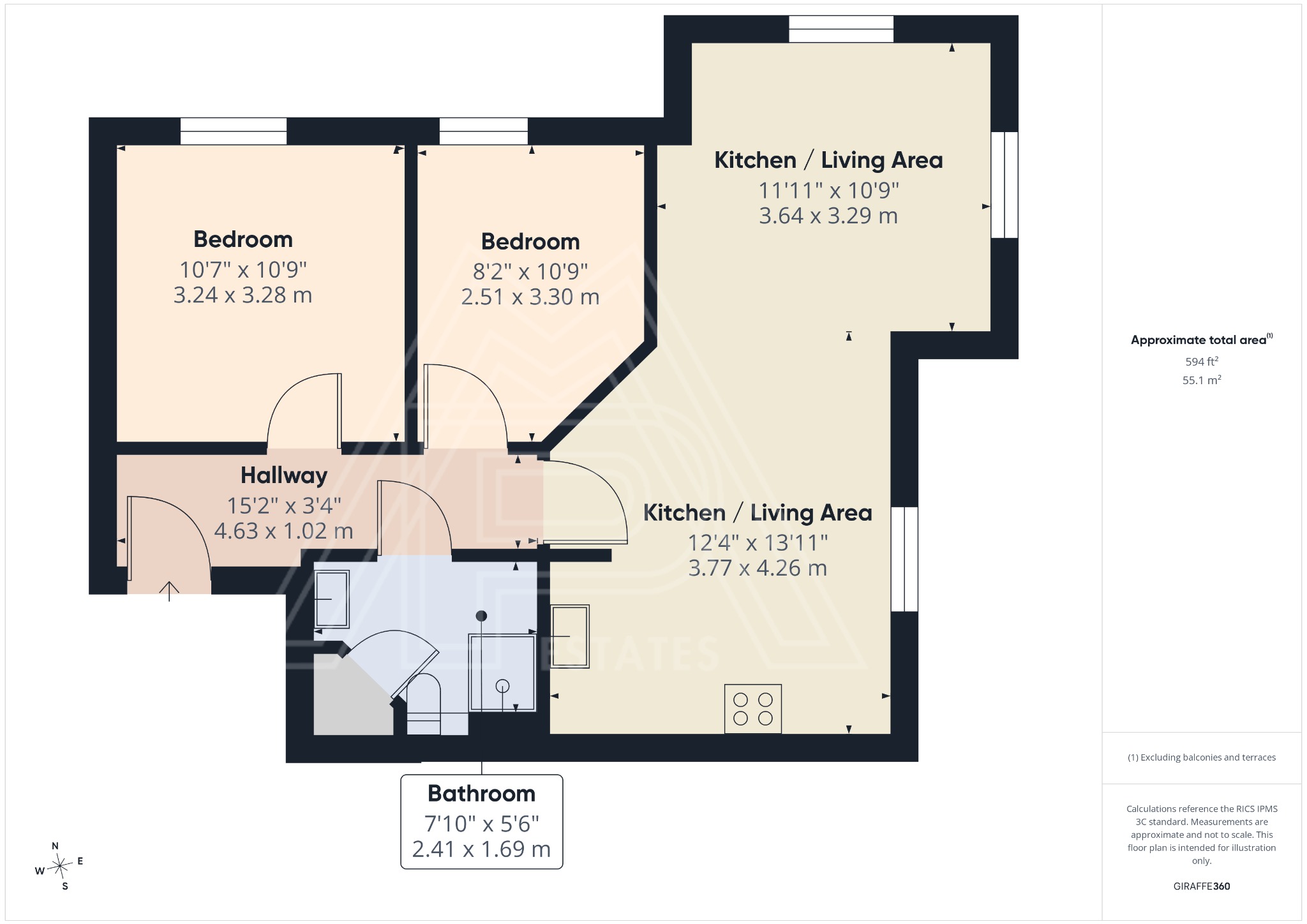 12 Ambleside, Purfleet-On-Thames, Essex floorplan
