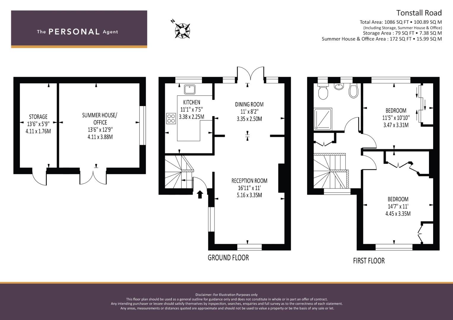 22, Tonstall Road, Epsom floorplan