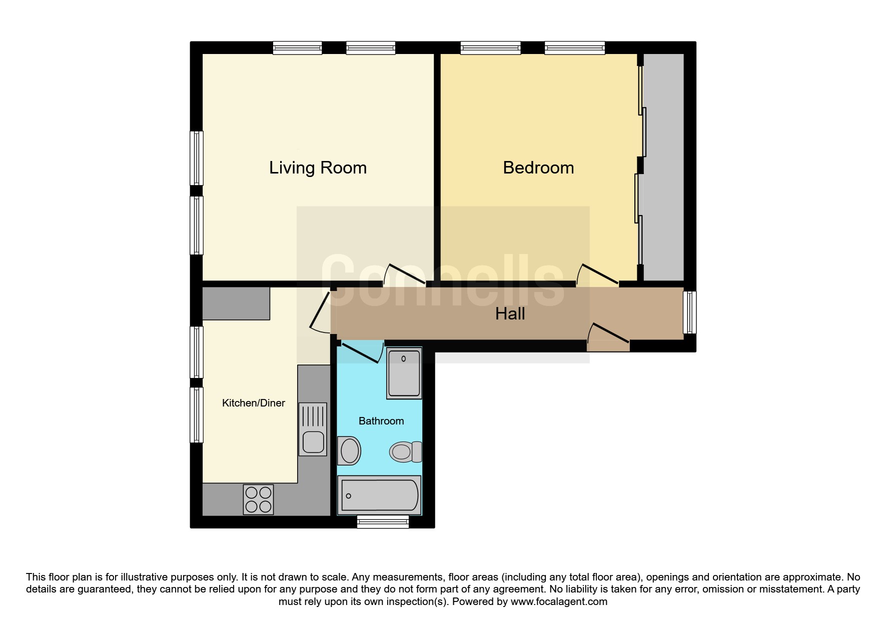 Flat 3, Stratford Mews, 185, Andover Road, Andover floorplan