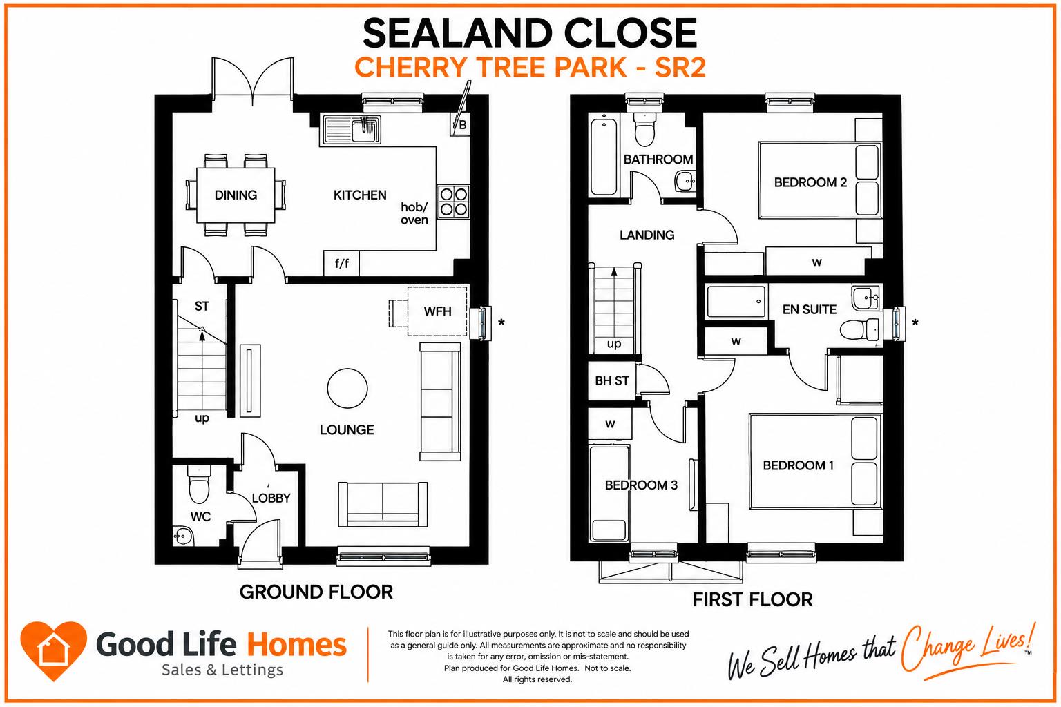 28 Sealand Close, Ryhope, Sunderland floorplan