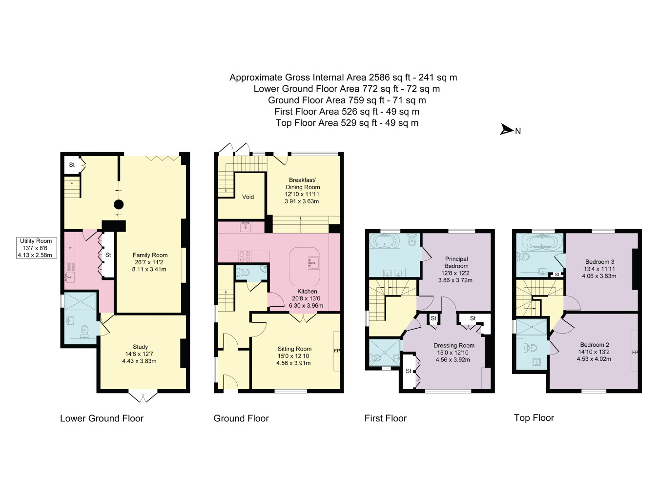 99, Woodstock Road, Oxford floorplan