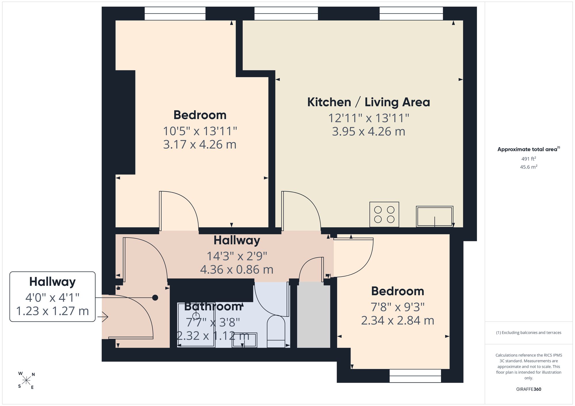 Apt 18, The Clarence Clarence Parade, Cheltenham floorplan