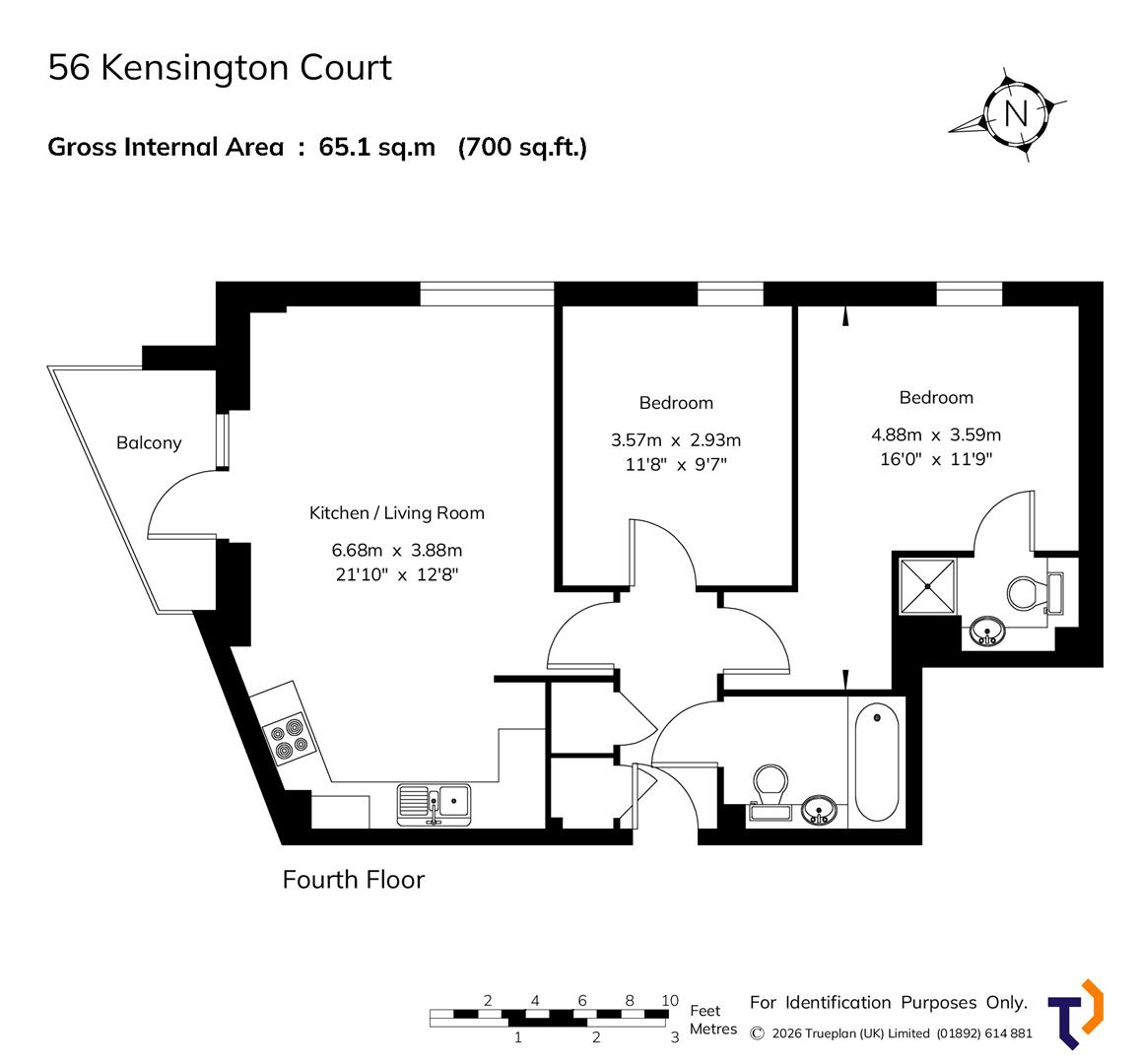56 Kensington Court, Medway Road, Tunbridge Wells floorplan