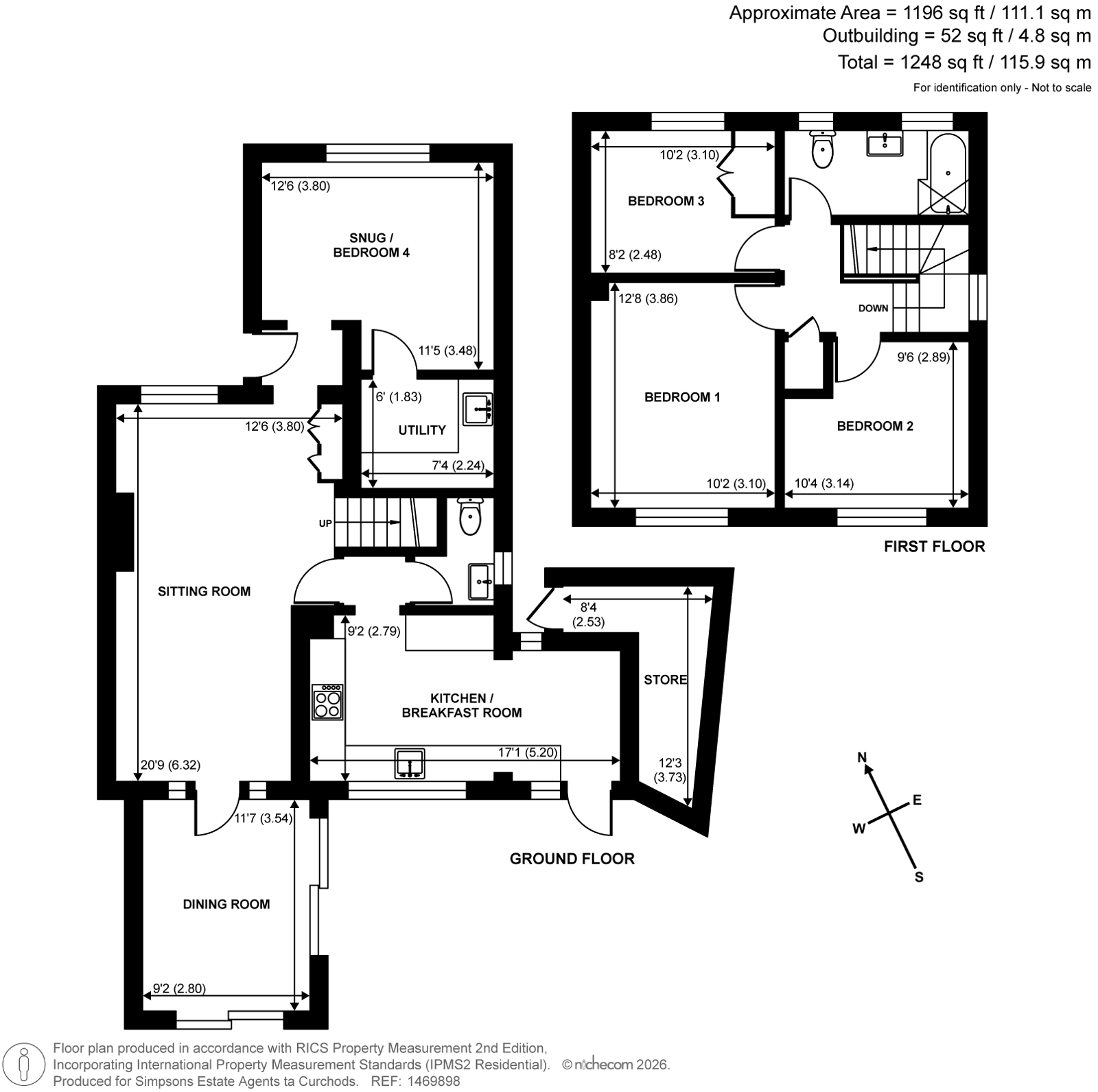 26, Matthew Arnold Close, Cobham floorplan