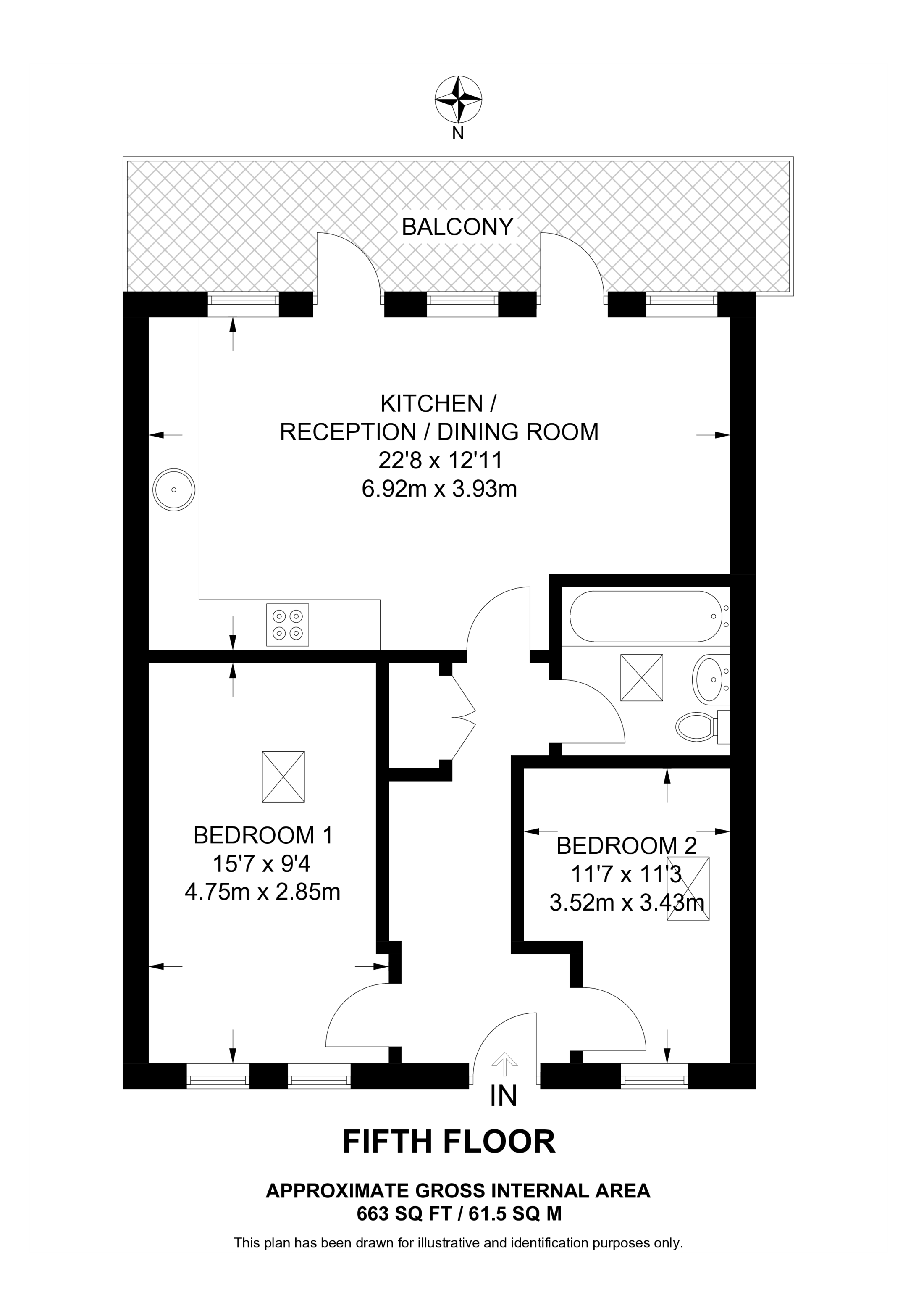 N19, Crouch End floorplan