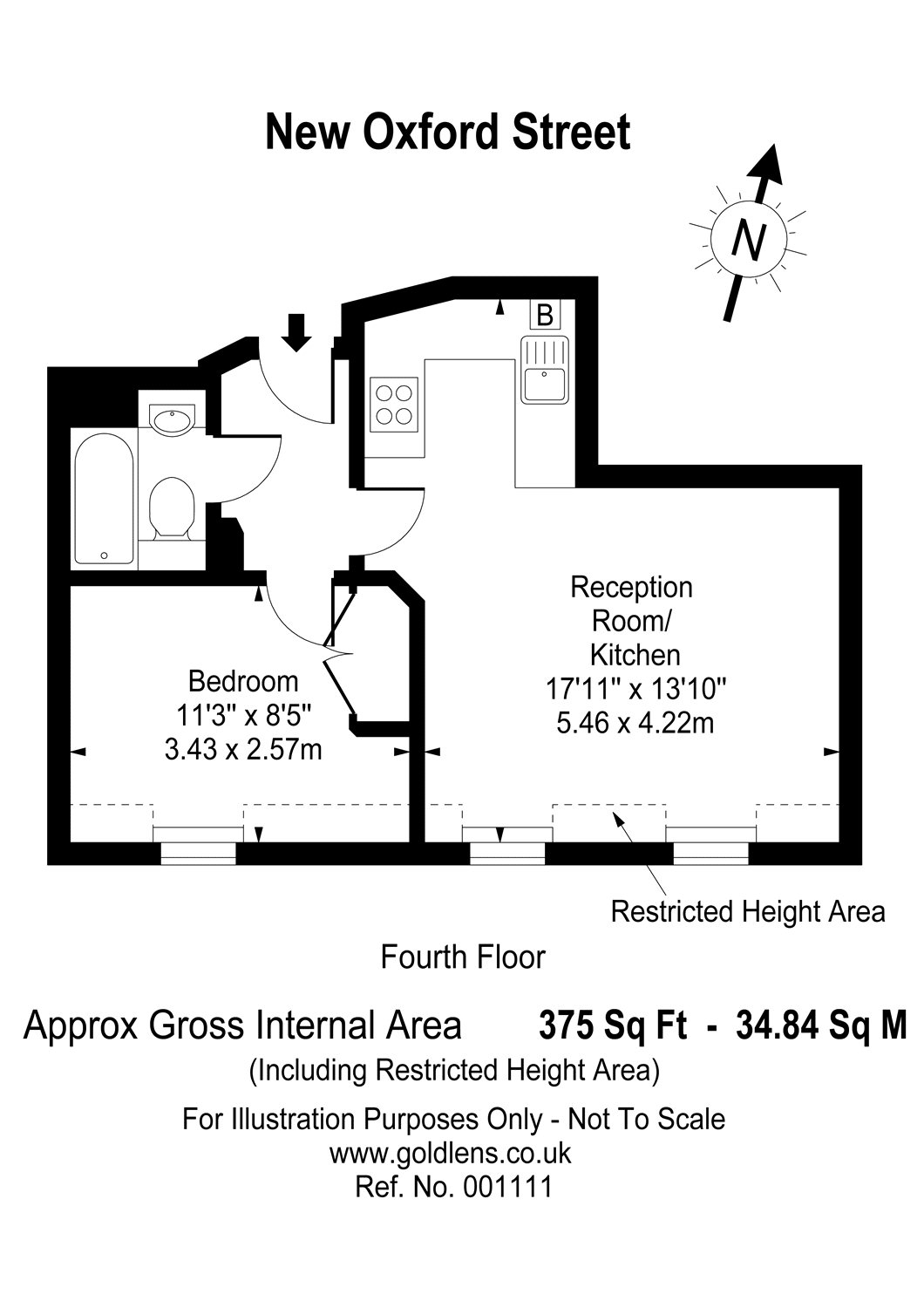 1 Bedrooms Flat to rent in Stedham Chambers, 44-50 New Oxford Street, Covent Garden, London WC1A