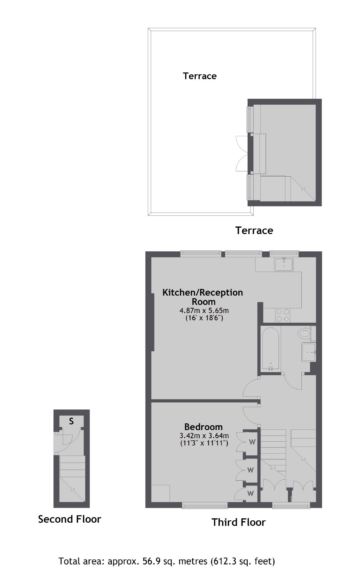 Flat 4, 13, Gordon Place, London floorplan