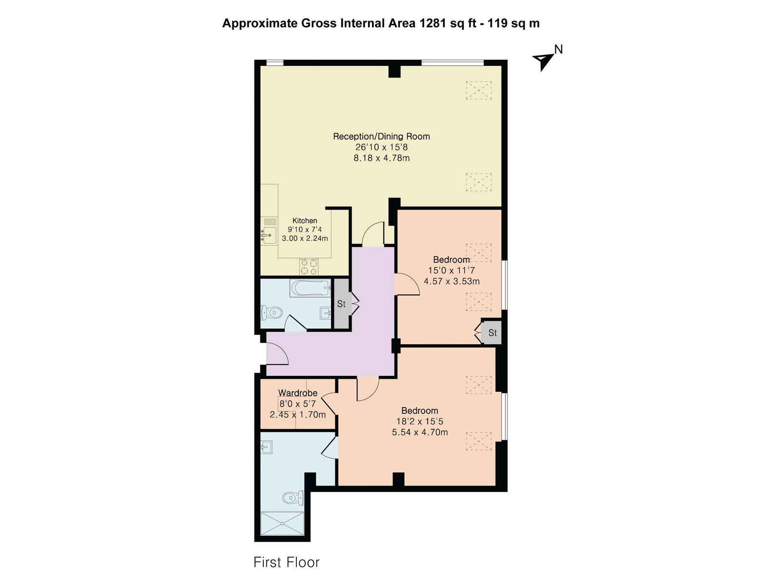 Spire Court, 11a,Flat 5, Crescent Road, Beckenham floorplan