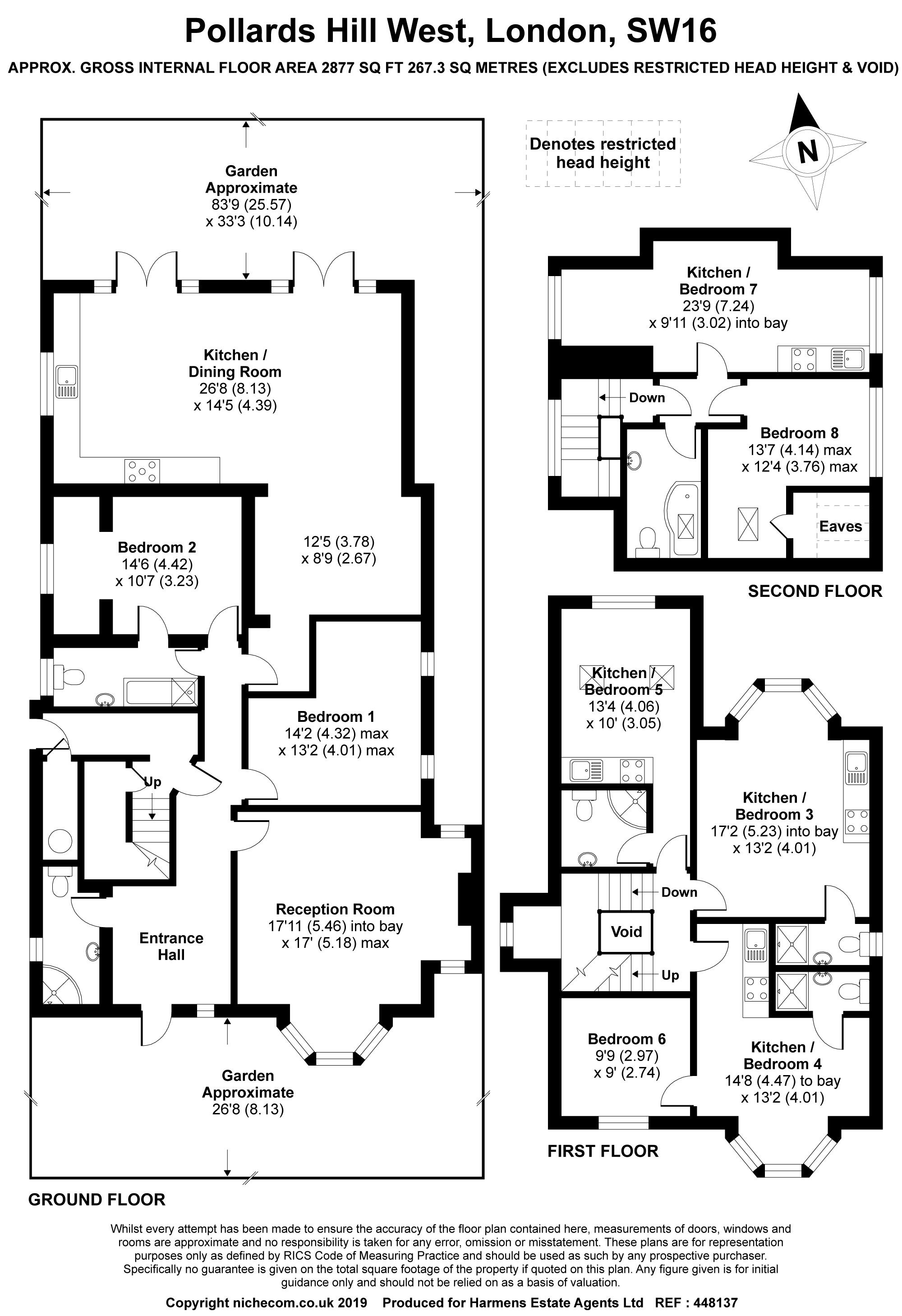 8 Bedrooms Detached house for sale in Pollards Hill West, London SW16