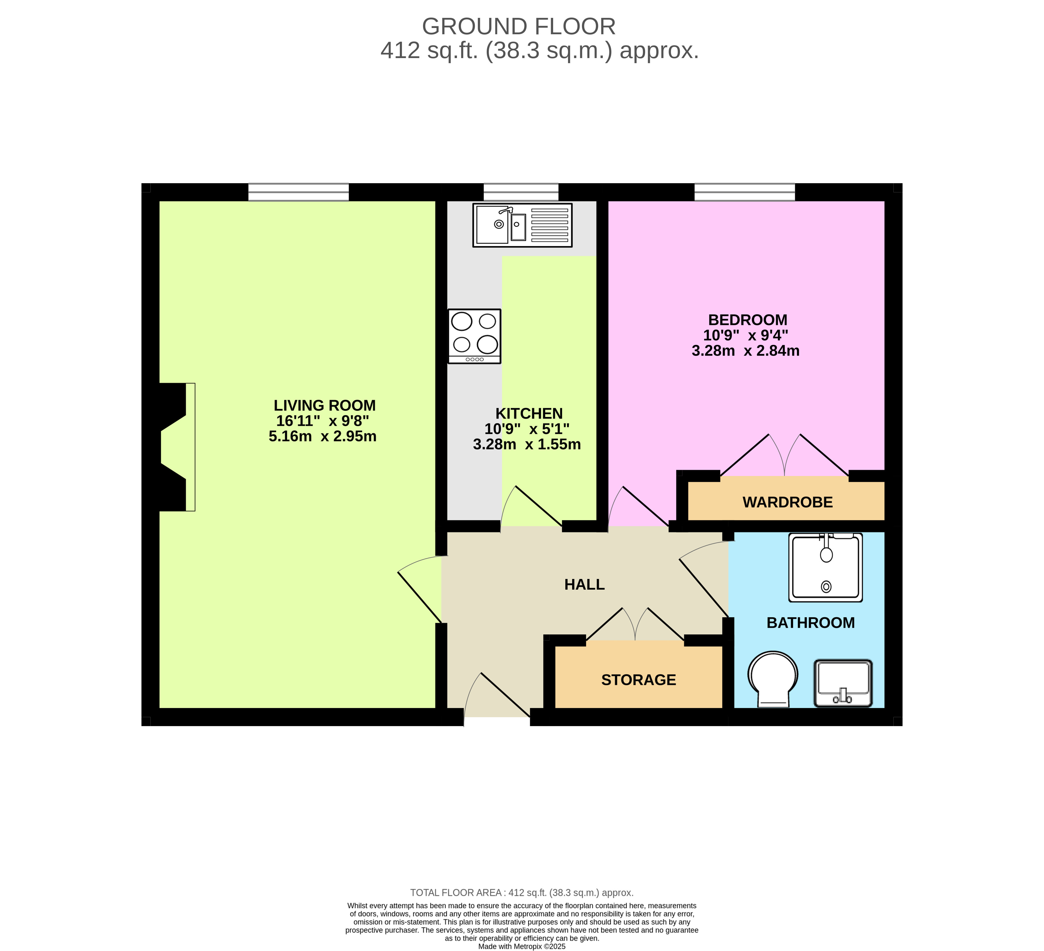 104, Barclay Court, Cirencester floorplan