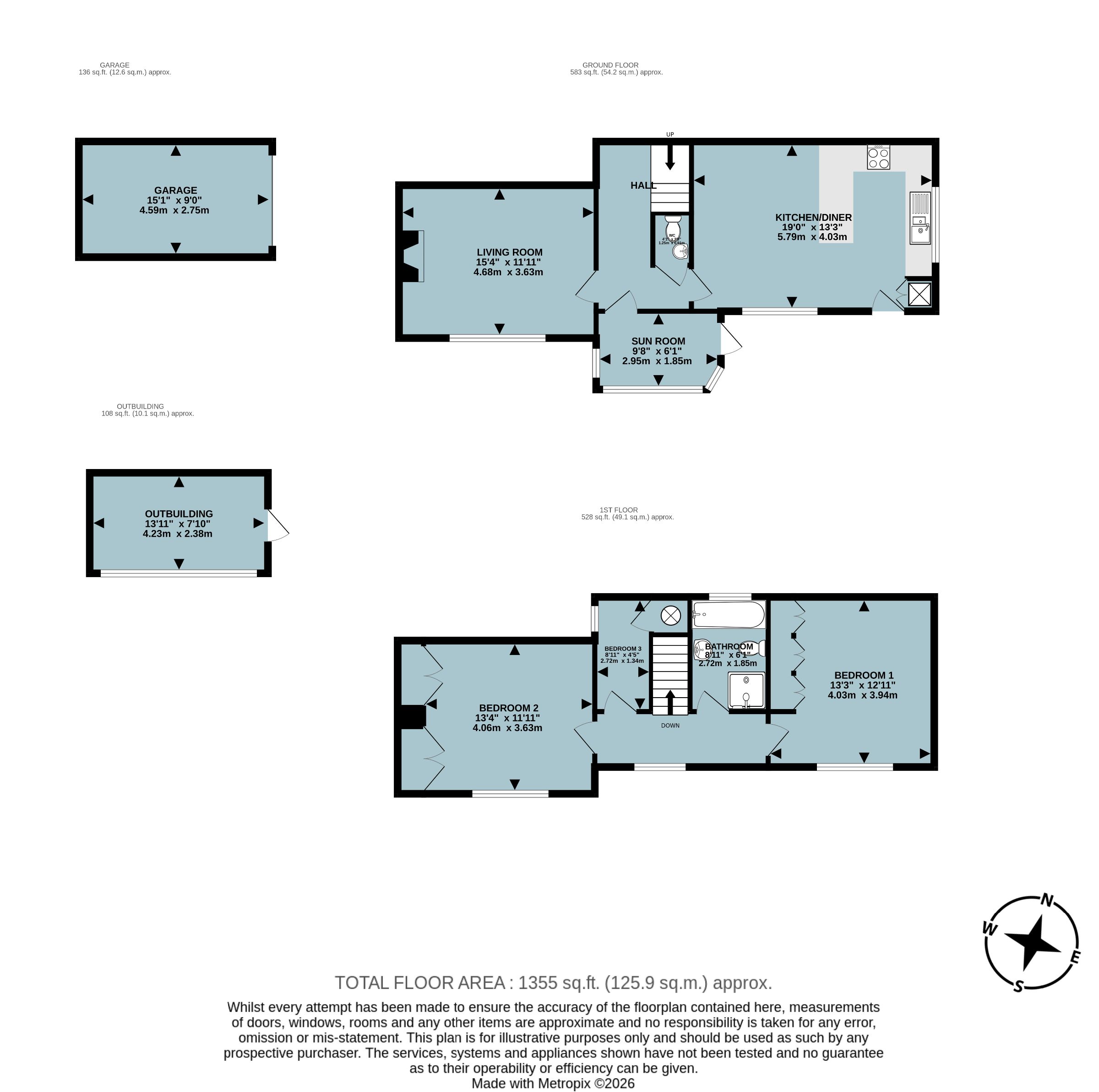 Lyme Cottage, Back Lane, South Molton floorplan