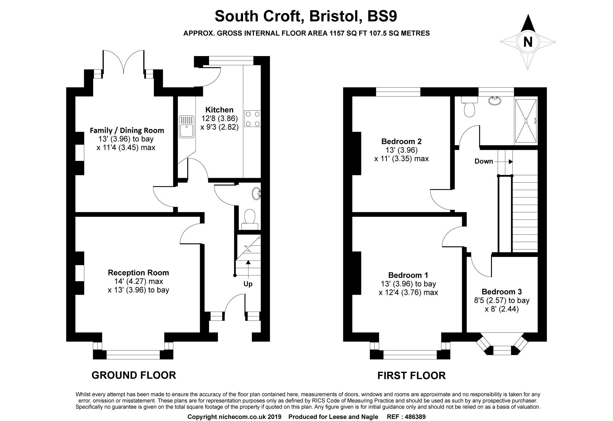 3 Bedrooms Terraced house for sale in South Croft, Henleaze, Bristol BS9