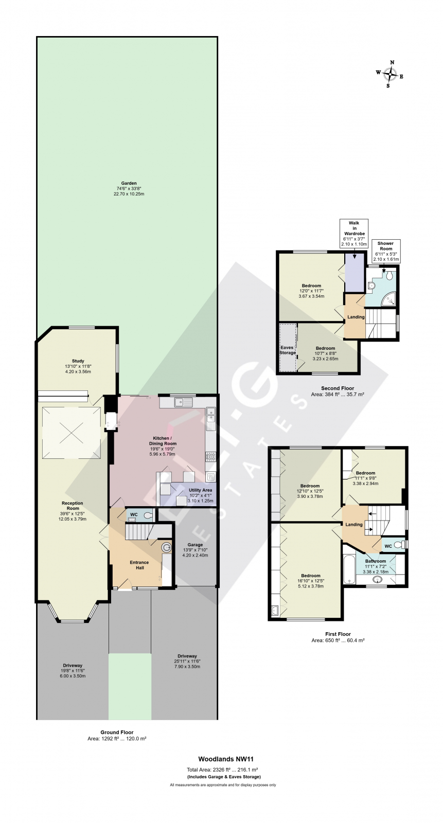 63 Woodlands, London floorplan