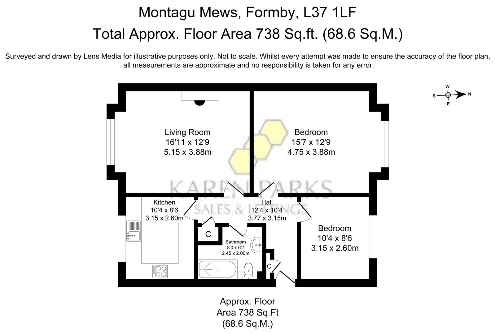 2 Montagu Mews, Montagu Road, Liverpool floorplan