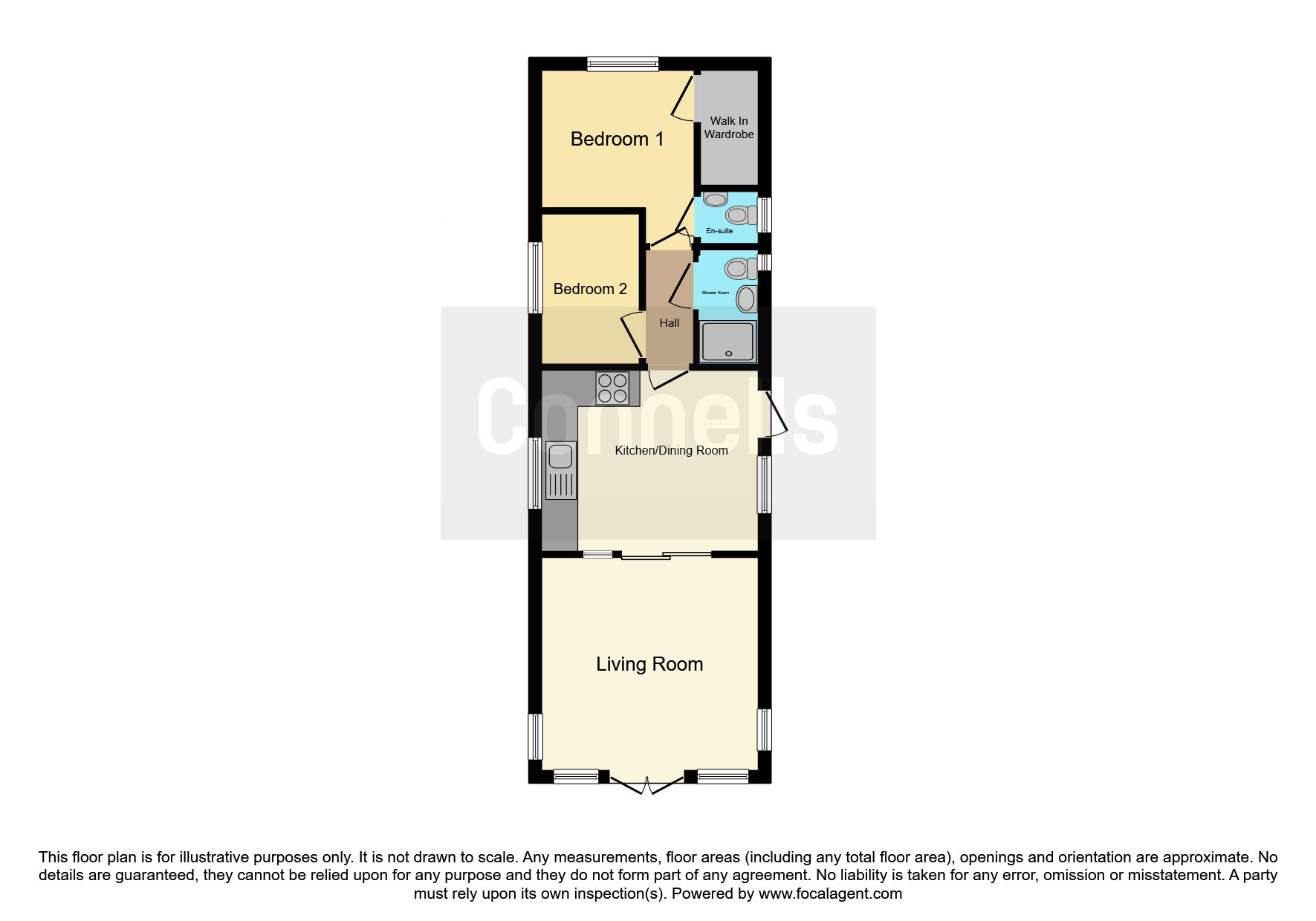 6, Swanbridge Mobile Park Home, London Road, Dorchester floorplan