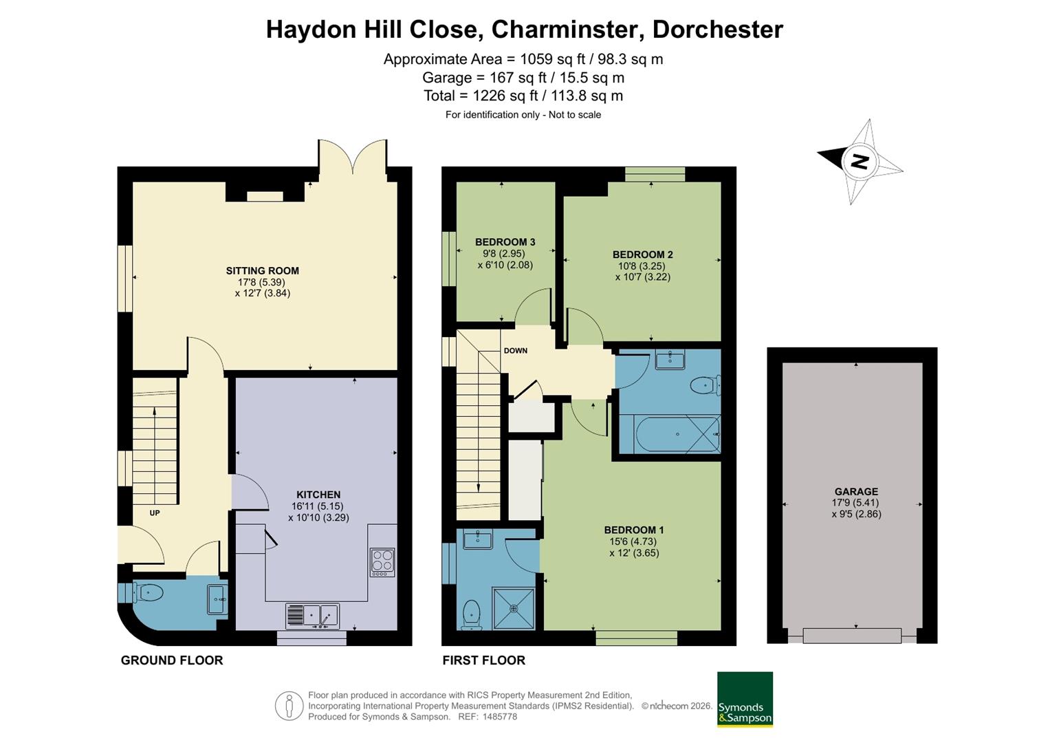 20, Haydon Hill Close, Dorchester floorplan
