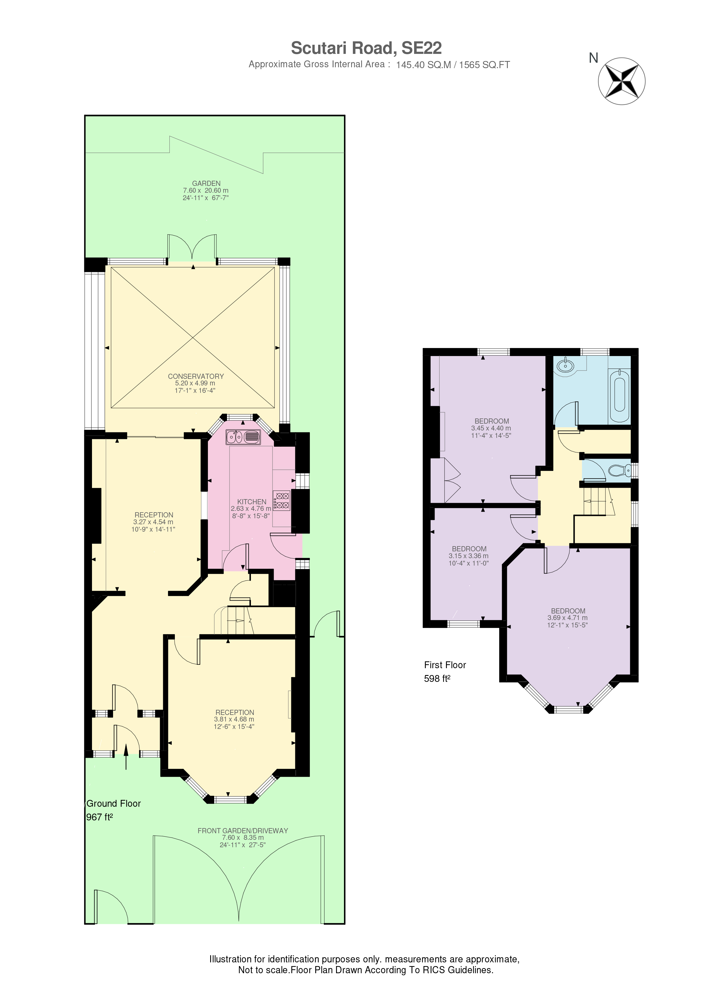 Scutari Road, London, SE22 floorplan