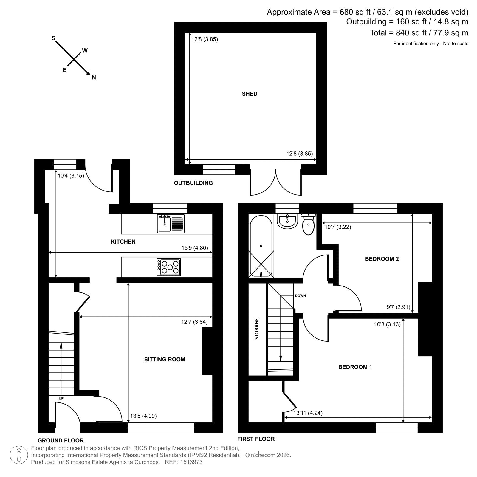 141, Summer Road, Thames Ditton floorplan