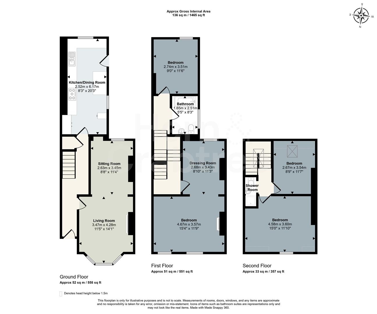 77, Romilly Crescent, Cardiff floorplan