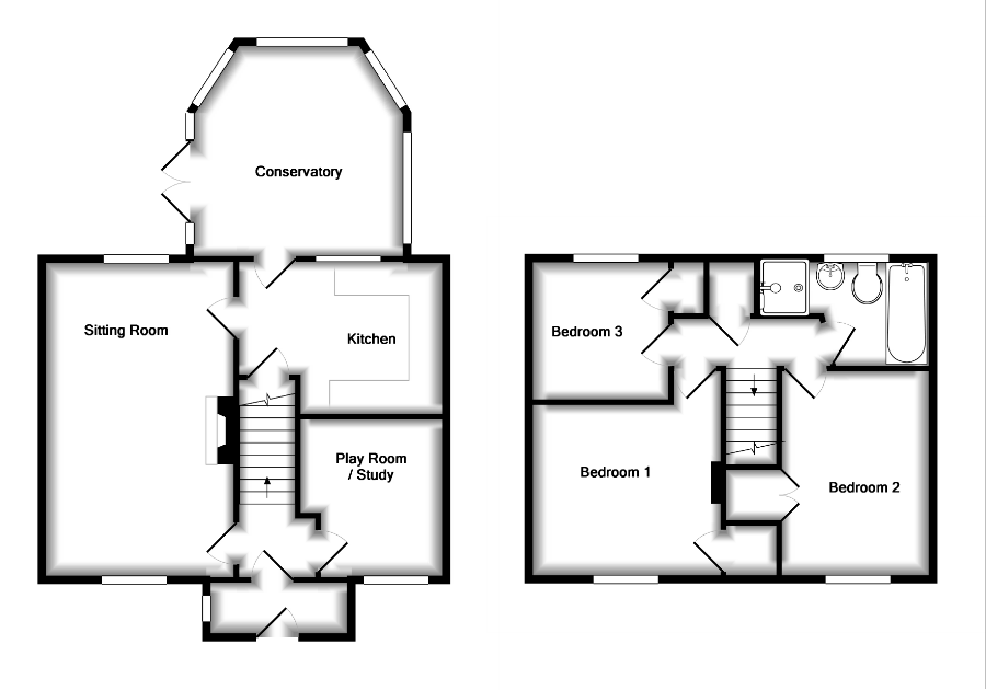 3 Bedrooms End terrace house for sale in Langhurst Close, Horsham RH12