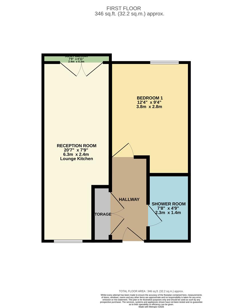 Flat 19, 47, Gainsford Road, Walthamstow floorplan