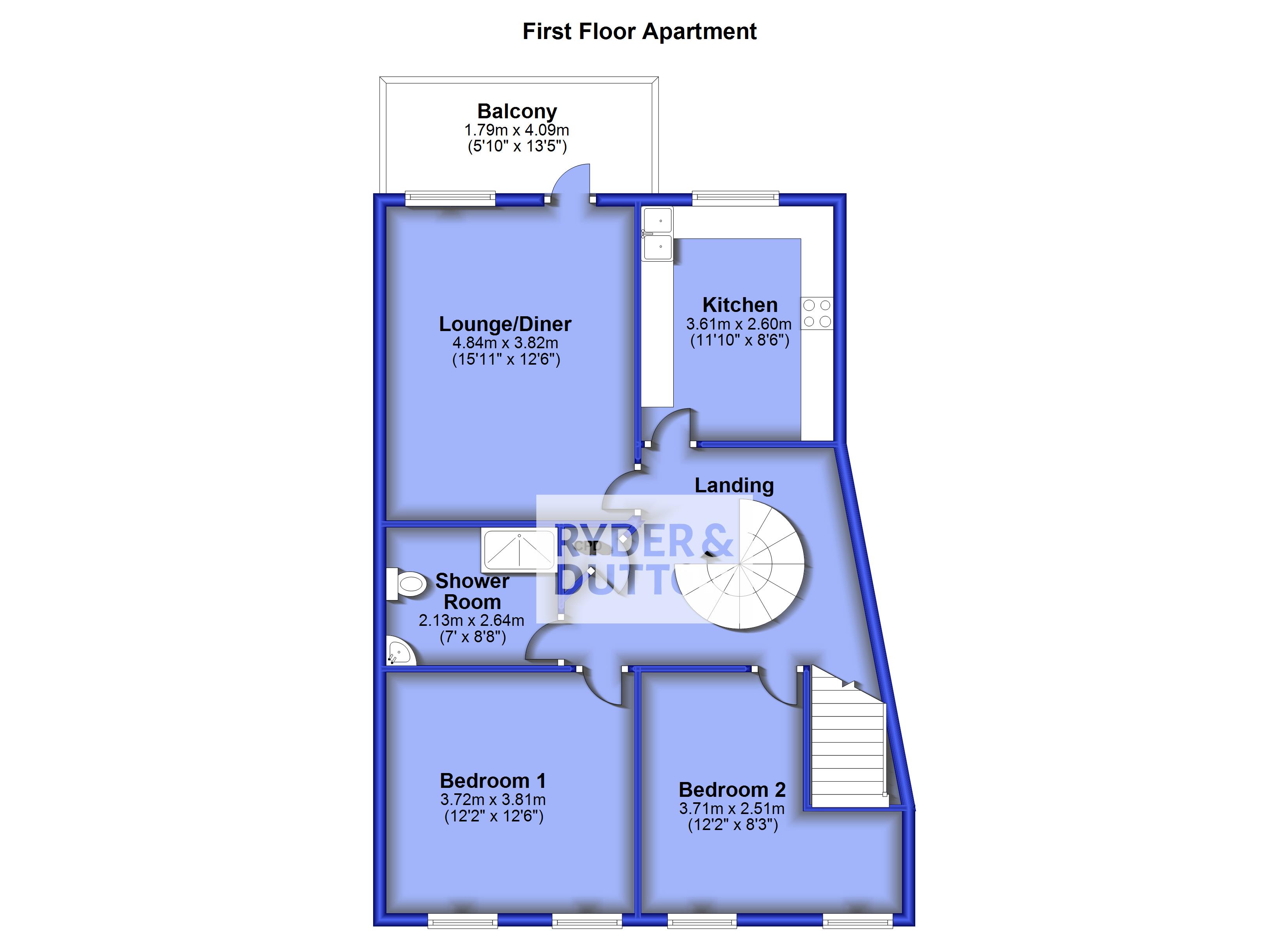 188, Castleton Road, Royton floorplan