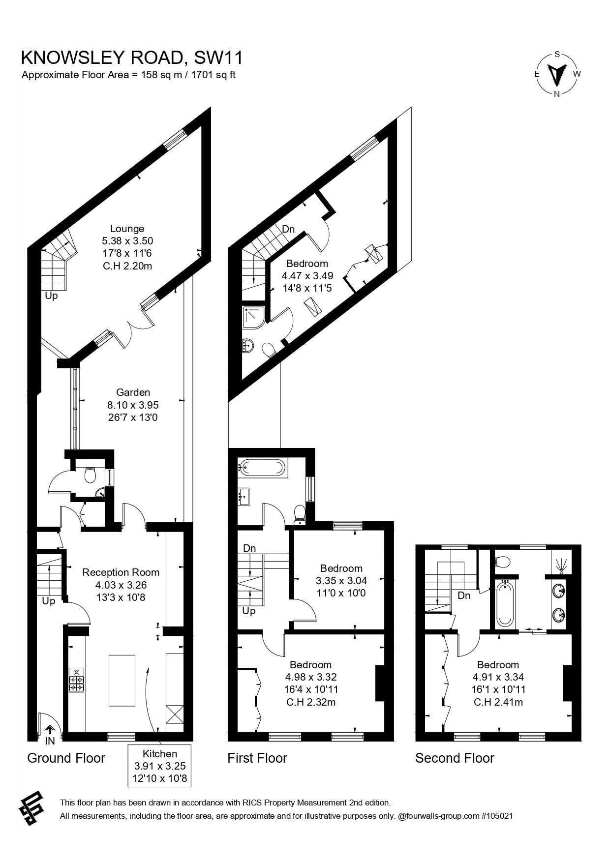 33, Knowsley Road, London floorplan