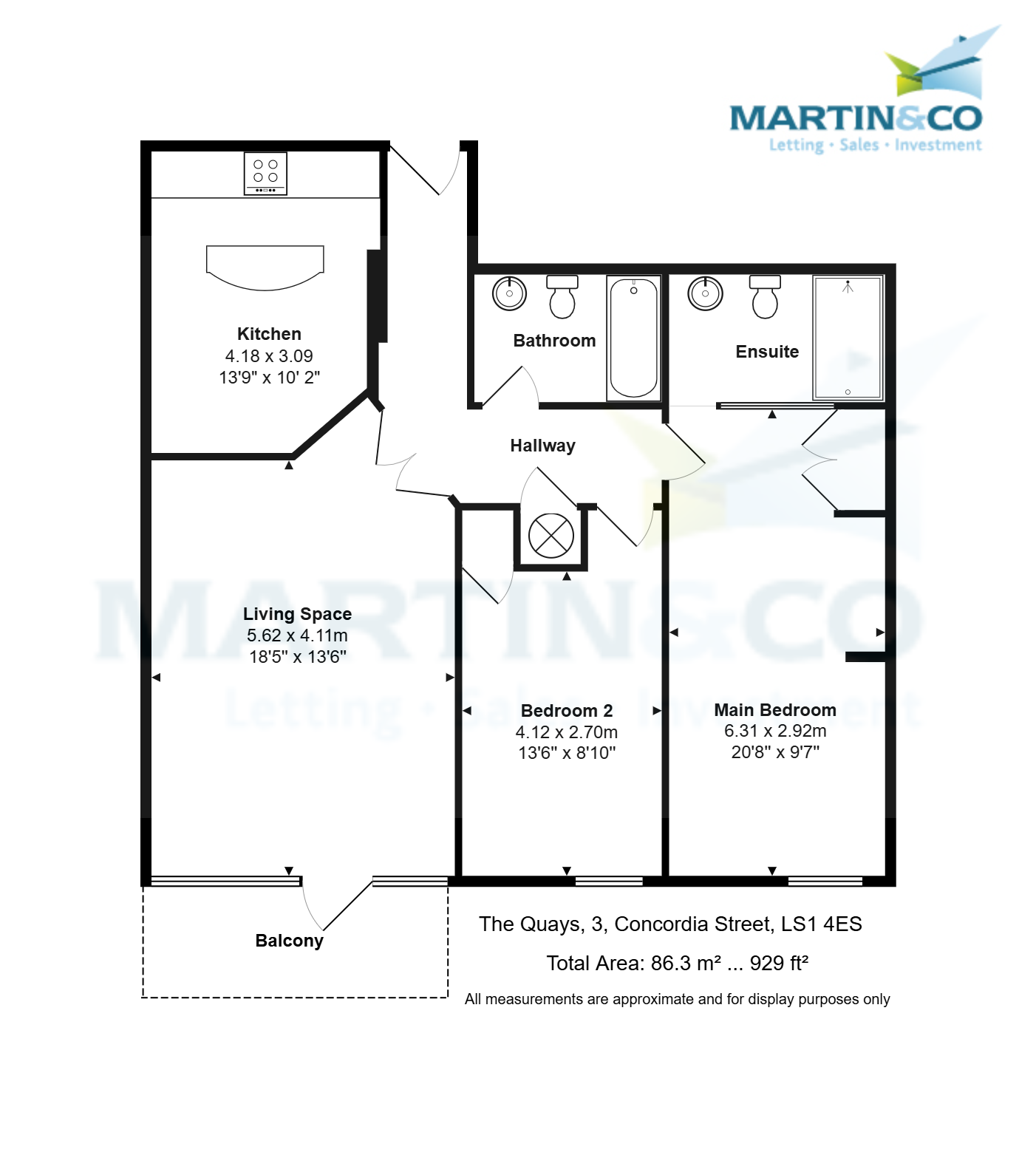 73, The Quays, Leeds floorplan