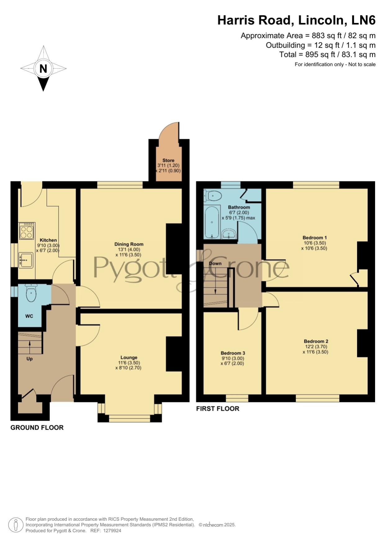 48, Harris Road, Lincoln floorplan