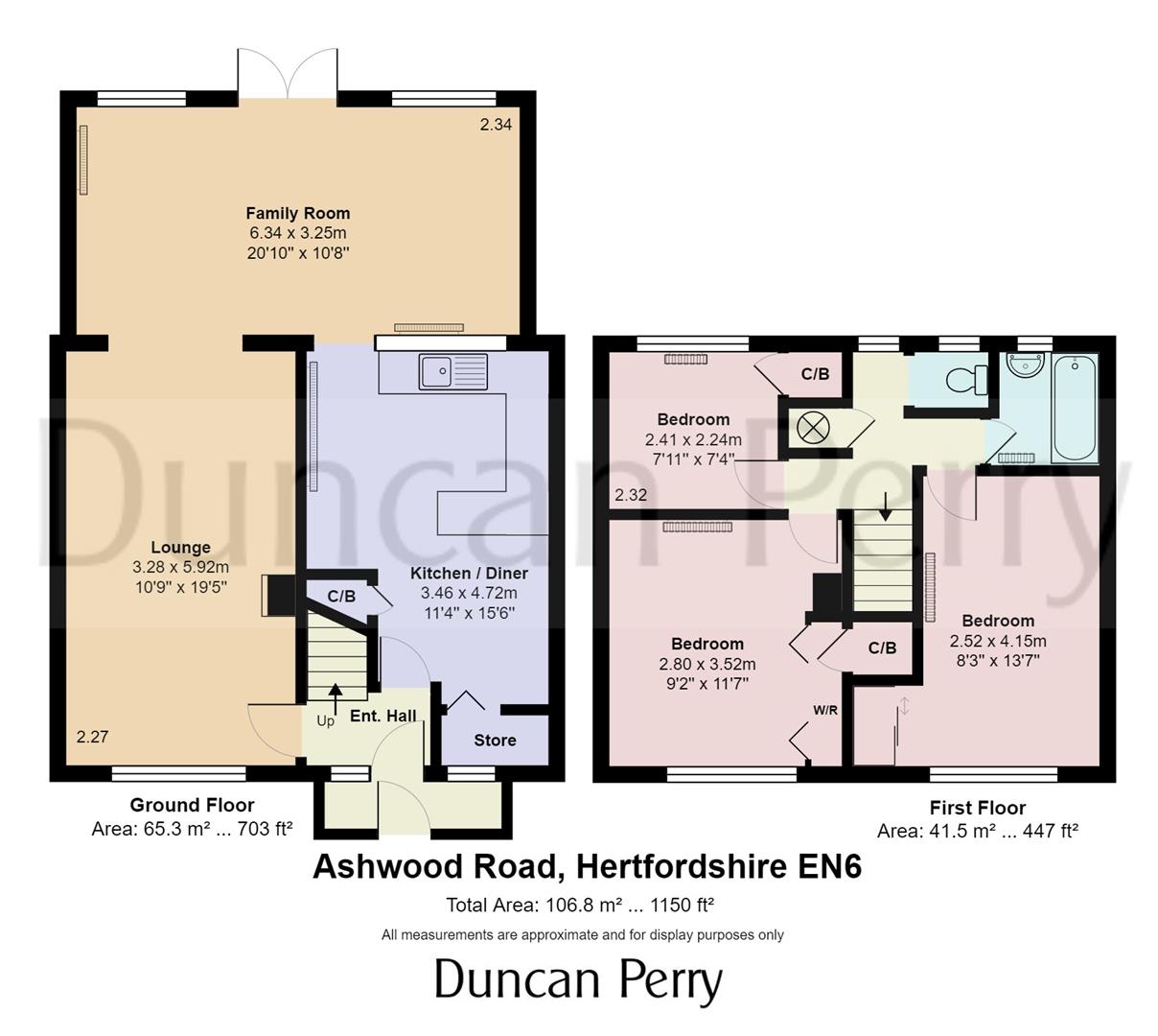 Ashwood Road, Potters Bar EN6, 3 bedroom terraced house for sale