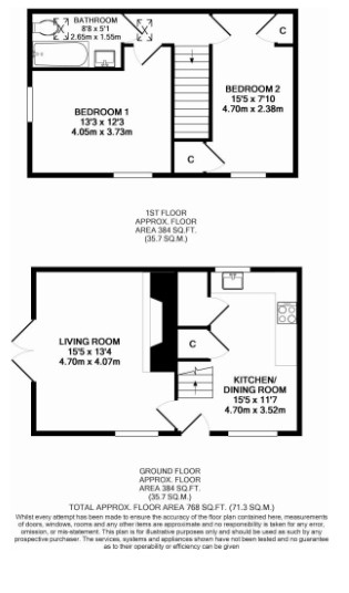 Barn Cottage,, North Side, Oxfordshire floorplan
