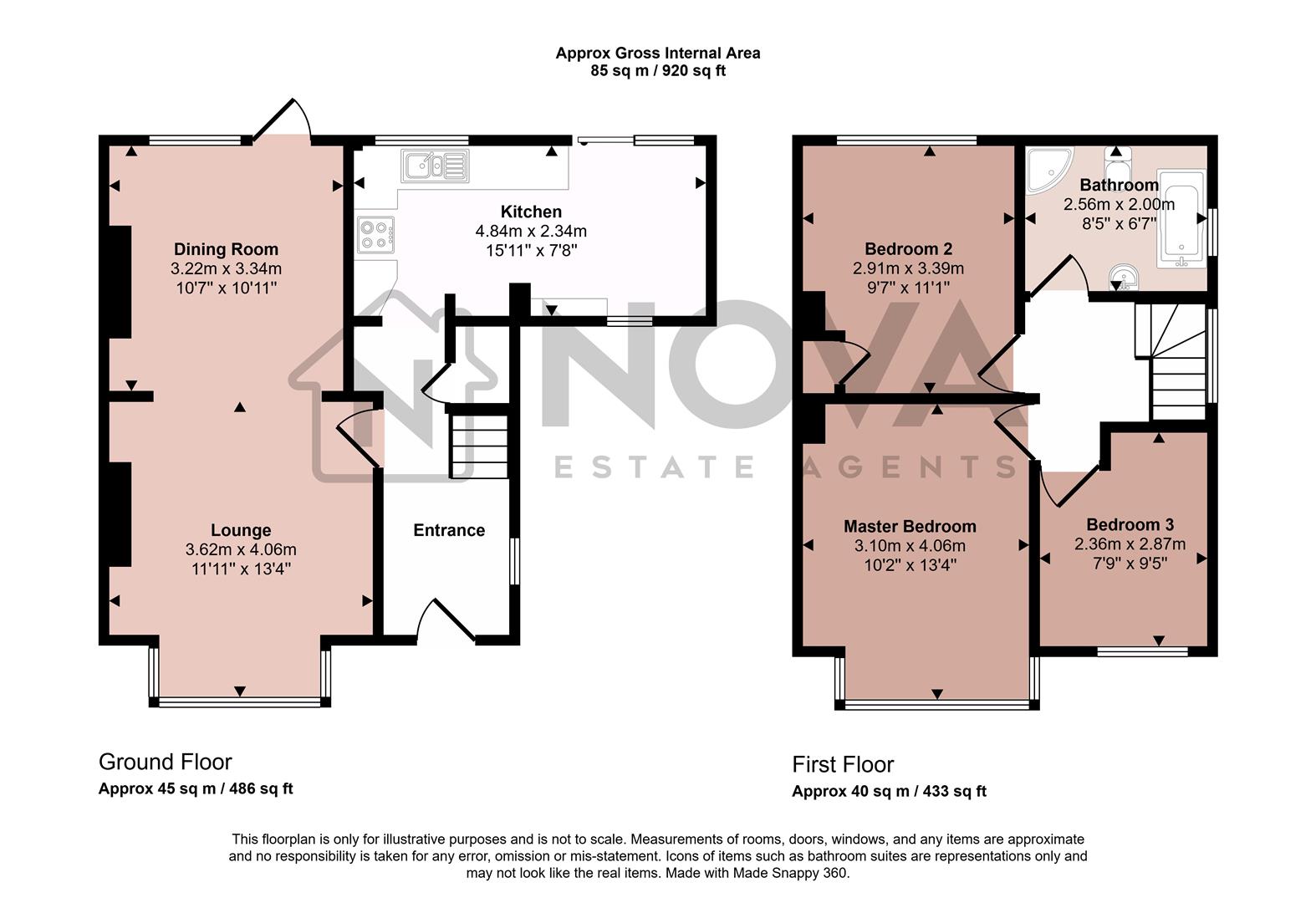 6, Mossbank Avenue, Luton floorplan