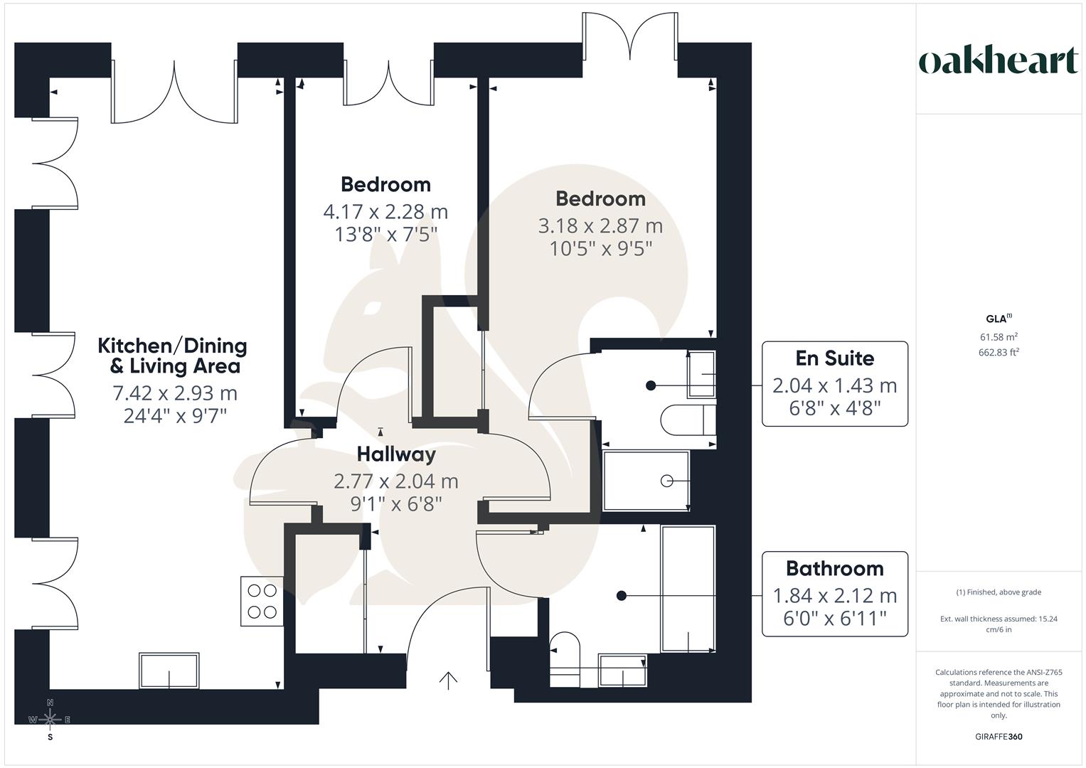 Flat 17, Benedict House, Circular Road South, Colchester floorplan