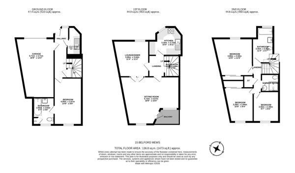 Belford Mews, Edinburgh floorplan