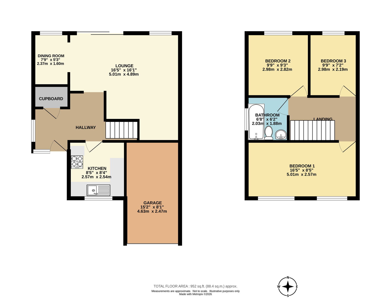 1, Hogarth Close, Plymouth floorplan