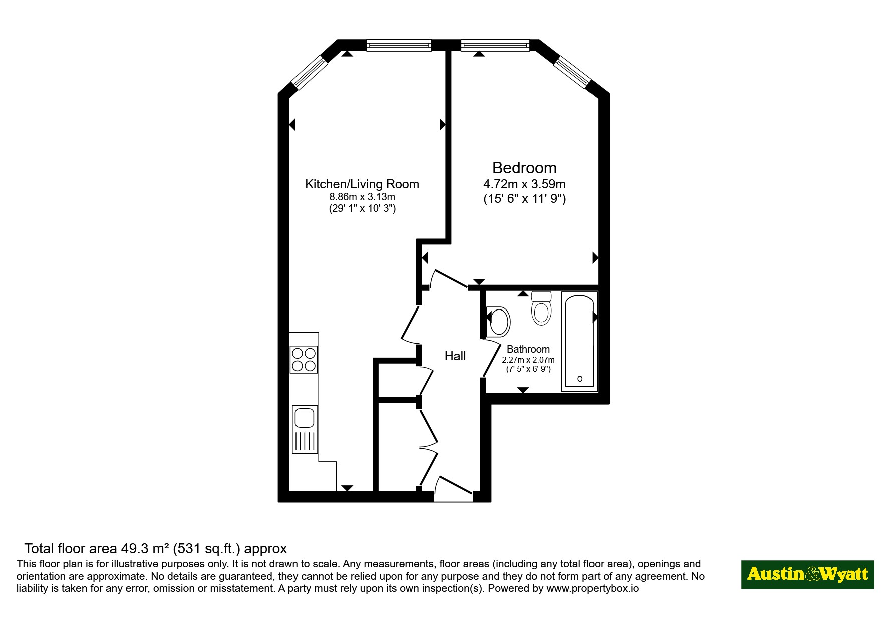 14 Heather Court,, West Cliff Road, Dorset floorplan