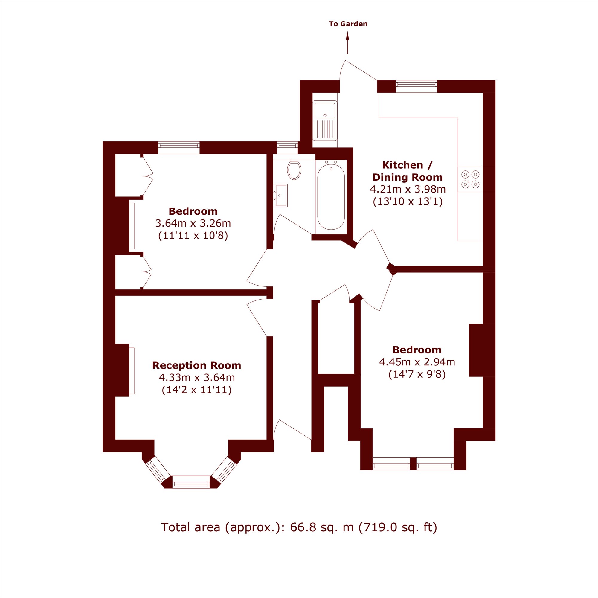 216, Ellison Road, London floorplan