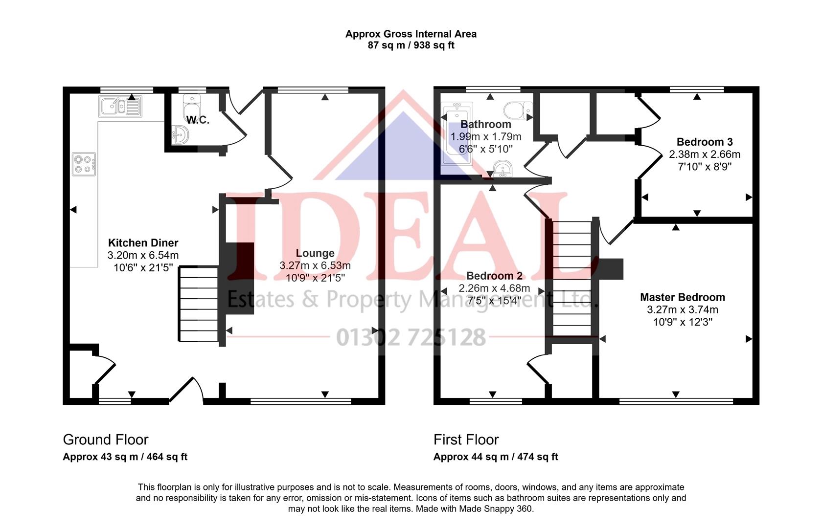 31, Beech Road, Campsall, Doncaster floorplan