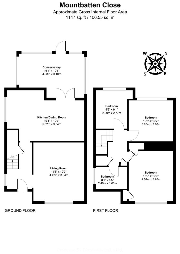 11, Mountbatten Close, Hastings floorplan