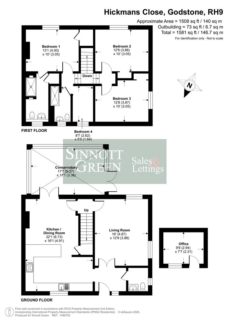 40, Hickmans Close, Godstone floorplan