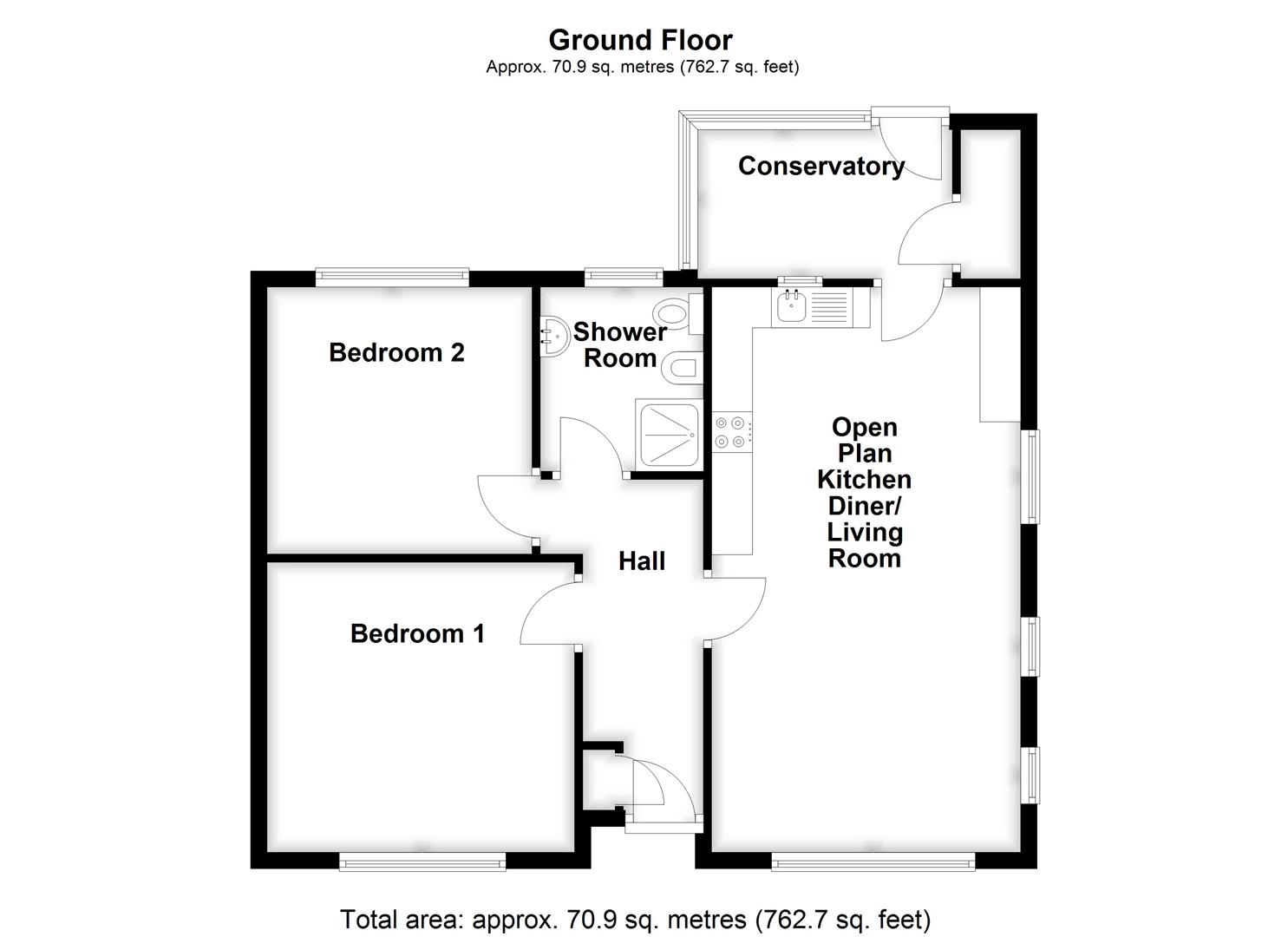 14, Balmoral Avenue, Spalding floorplan