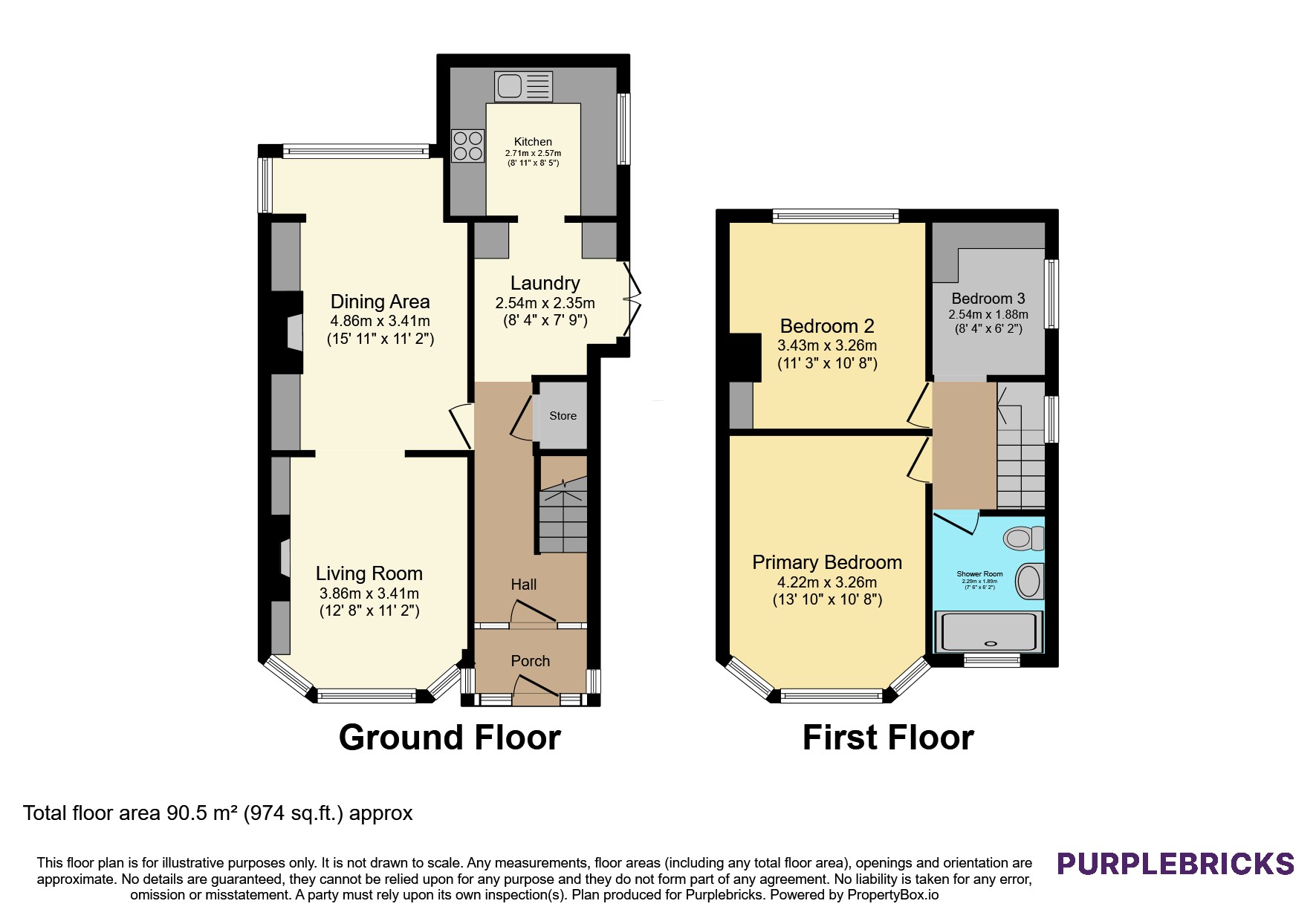16, Maple Road, Manchester floorplan