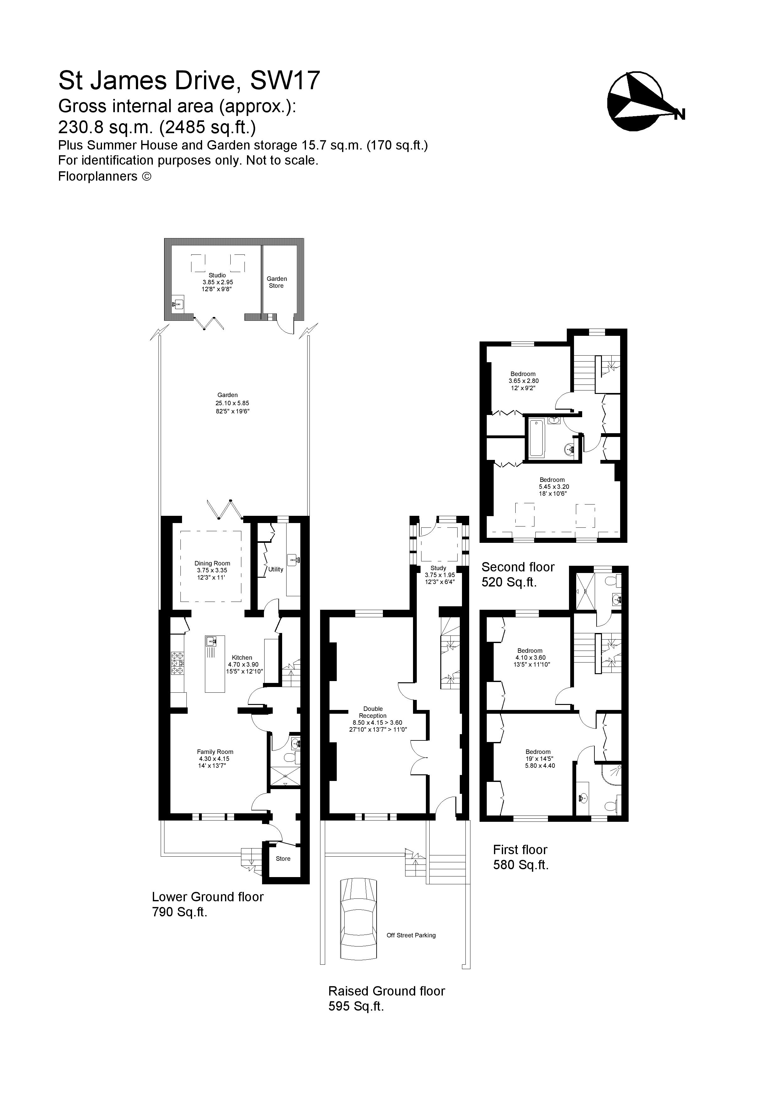 St. James's Drive, London SW17, 4 bedroom terraced house for sale