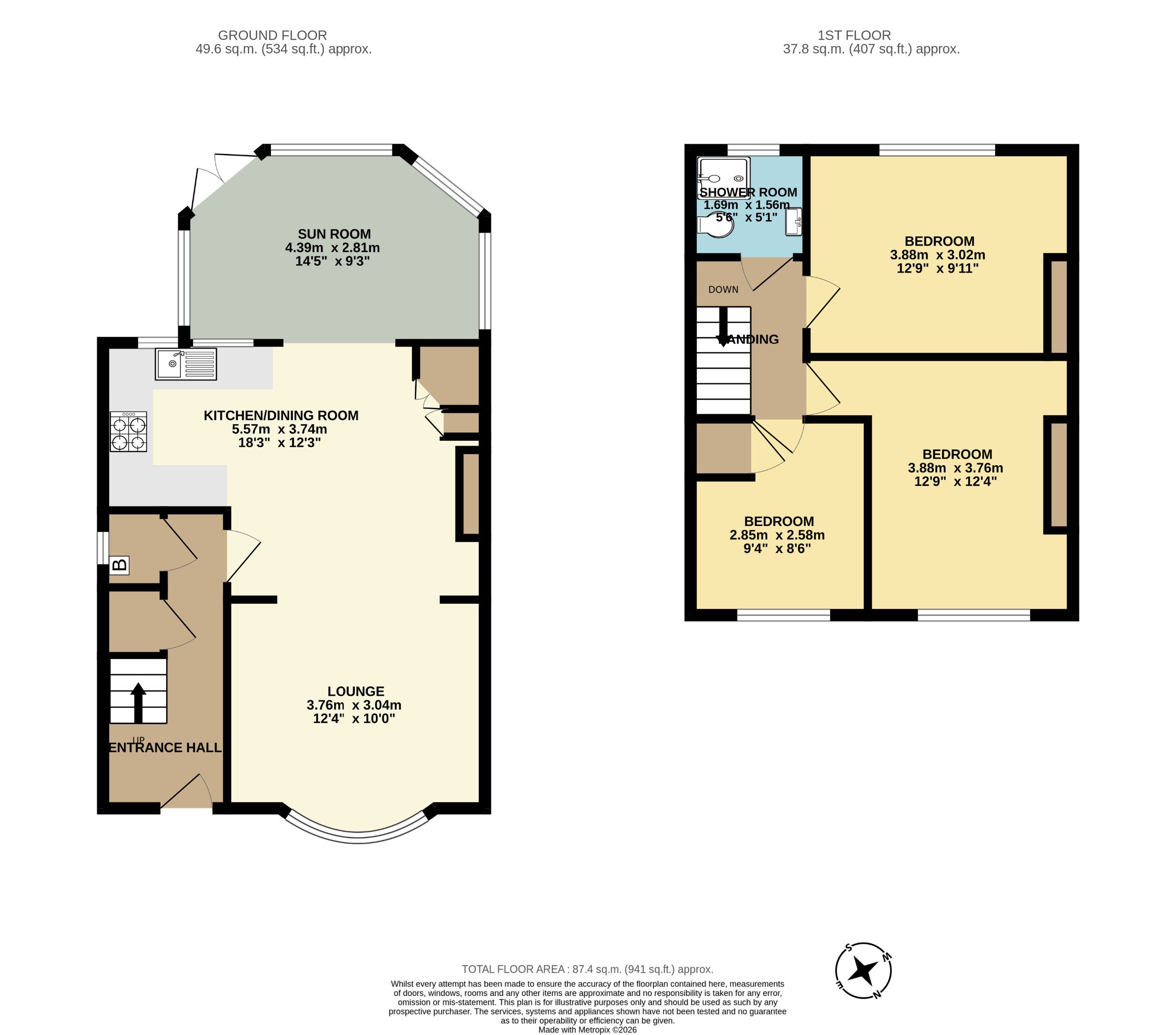 67 Elm Park, Paignton floorplan