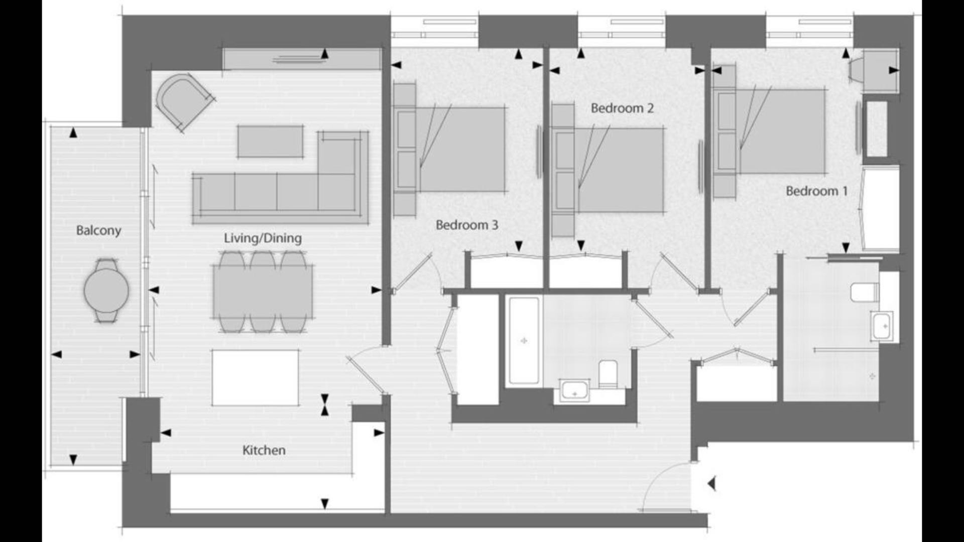 Kidderpore Avenue, 1 Penrose Gardens, London NW3, 3 bedroom flat for