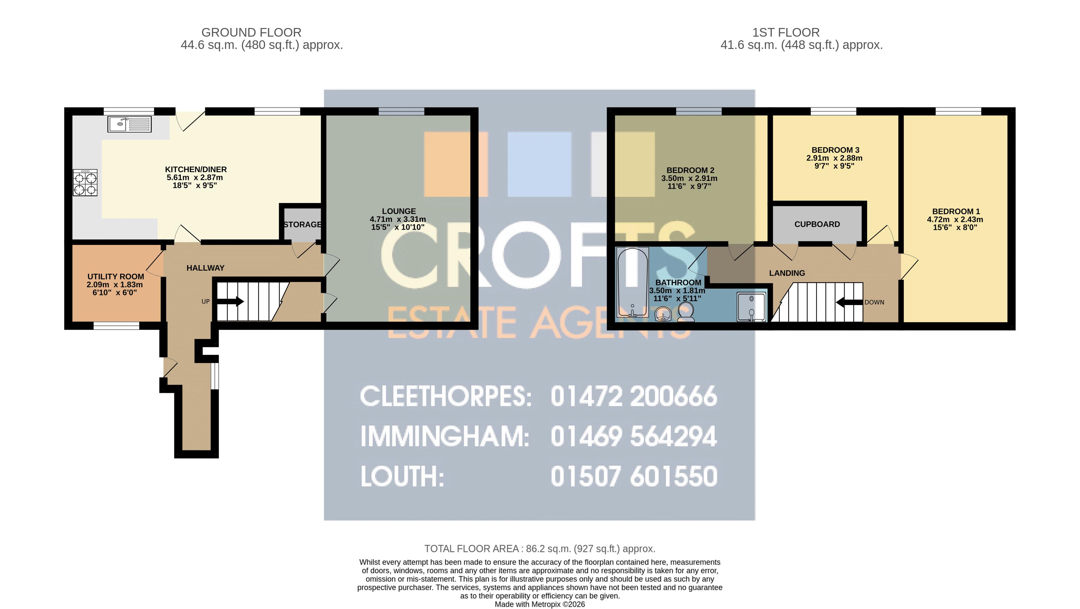 126, Convamore Road, Grimsby floorplan