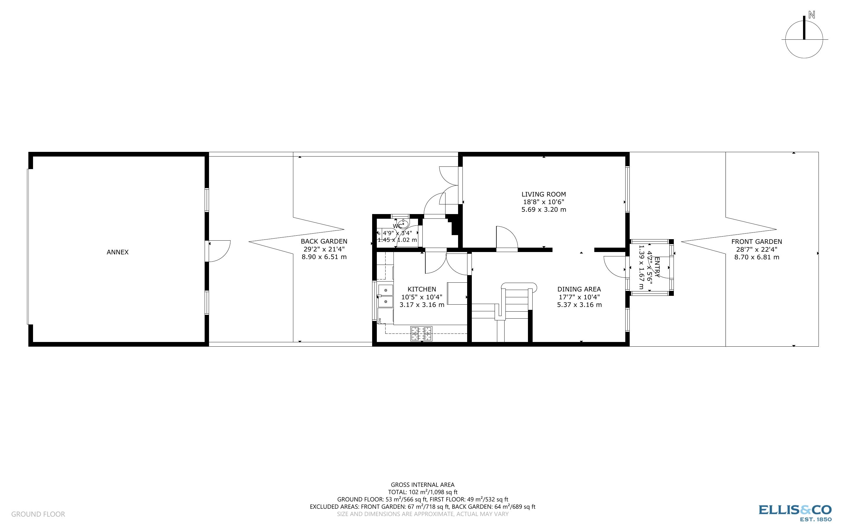 107, Willowbrook Road, Southall floorplan