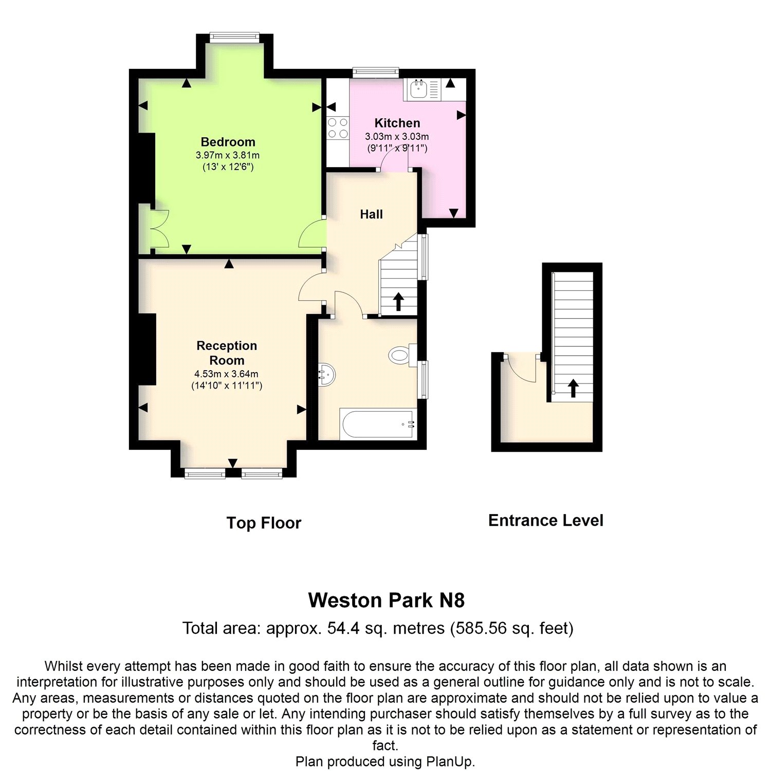 1 Bedrooms Flat to rent in Weston Park, Crouch End, London N8